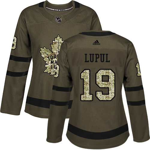 Adidas Maple Leafs #19 Joffrey Lupul Green Salute to Service Women's Stitched NHL Jersey